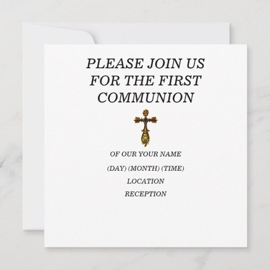 イエスは主である 招待状 (裏面)