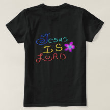 イエスは主 キリスト教の名言 ブラックTシャツ
