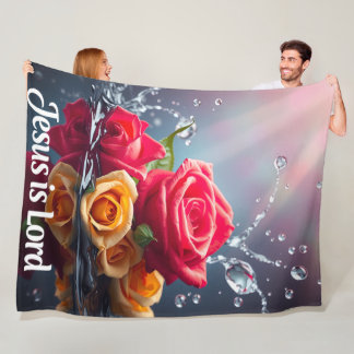 イエスは主 - フリースブランケット、60"x80" フリースブランケット