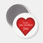 イエスは互いに愛し合う別のハート肯定磁石 マグネット (正面/裏面)