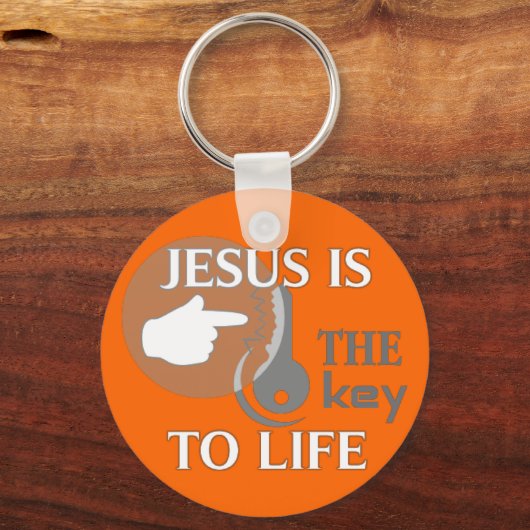 イエスは人生の鍵である キーホルダー (正面)