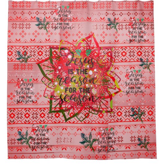 「イエスは今季の理由だ」 シャワーカーテン (正面)