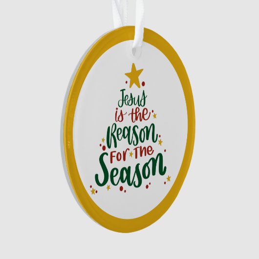 イエスは今季の理由 オーナメント (正面)