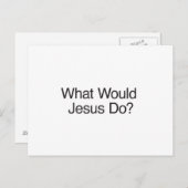 イエスは何をするだろうか。 ポストカード (正面/裏面)