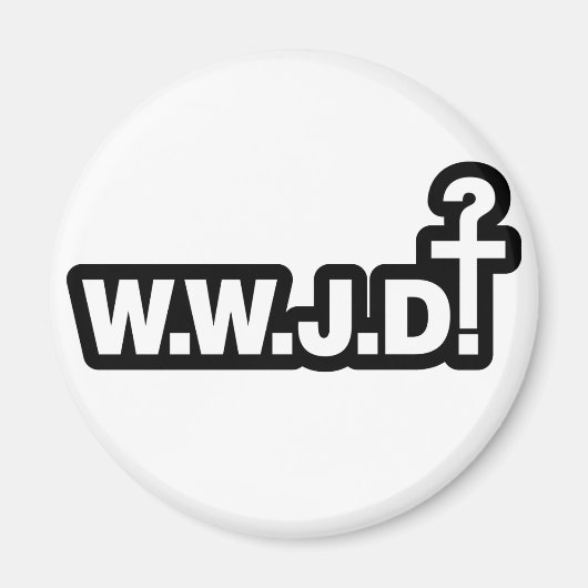 イエスは何をするだろうか。 マグネット (正面)