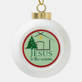 イエスは信仰の根拠である セラミックボールオーナメント