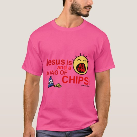 イエスは全てチップのバッグだ Tシャツ (正面)