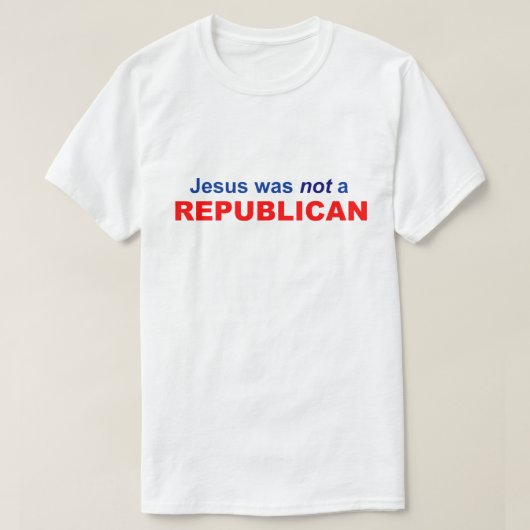 イエスは共和党ではなかった Tシャツ (デザイン正面)