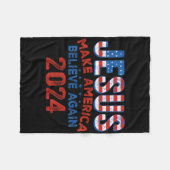 イエスは再び7月信じの第4回クリス フリースブランケット (正面(横))