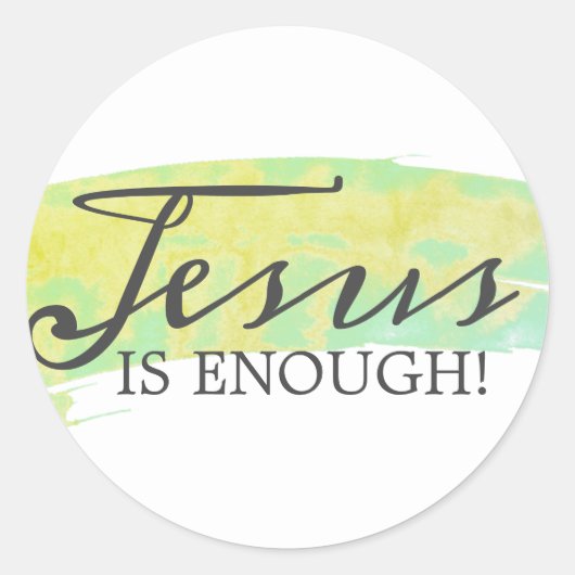 イエスは十分だ！ ラウンドシール (正面)