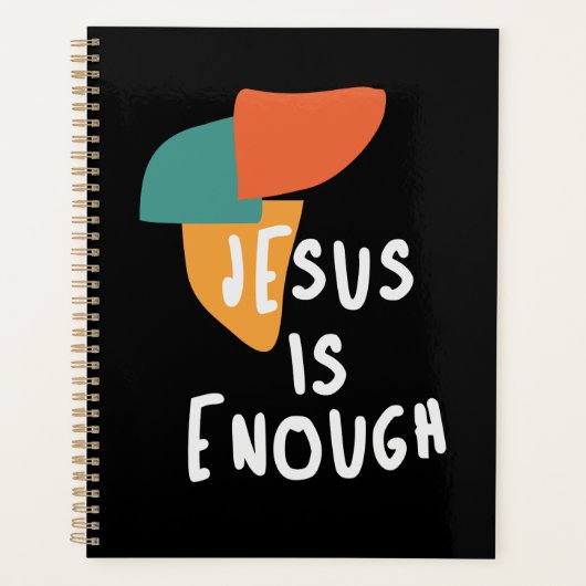 イエスは十分である – 強力なキリスト教引用文 プランナー手帳 (正面)