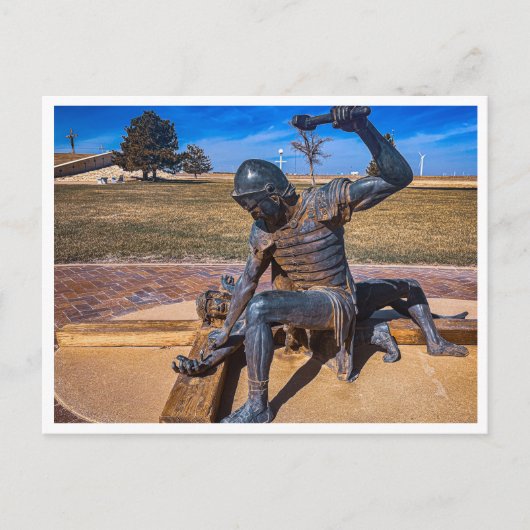 イエスは十字架に釘付けされている ポストカード (正面)