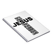 イエスは十字架の中心デザイン ノートブック (右側)