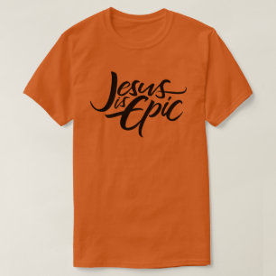 イエスは叙事詩レタリング書道宗教である Tシャツ