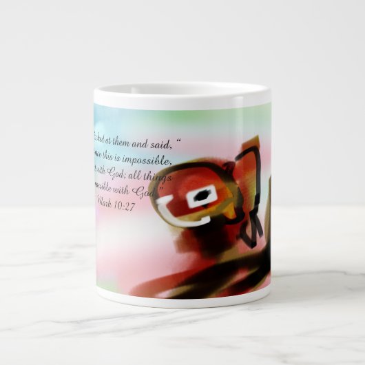 イエスは可能 ジャンボコーヒーマグカップ (正面)