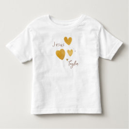 イエスは名前をカスタムするの幼児Tシャツを愛モダンす トドラーTシャツ
