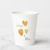 イエスは名前をカスタムする紙カップモダン 紙コップ (正面)