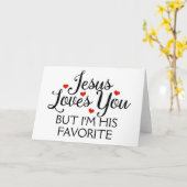 イエスは君を愛お気に入りのしおもしろいた カード (黄色い花)