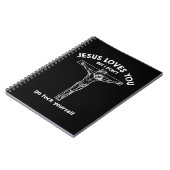 イエスは君を愛しているが、私はTシャツを愛していない ノートブック (左側)