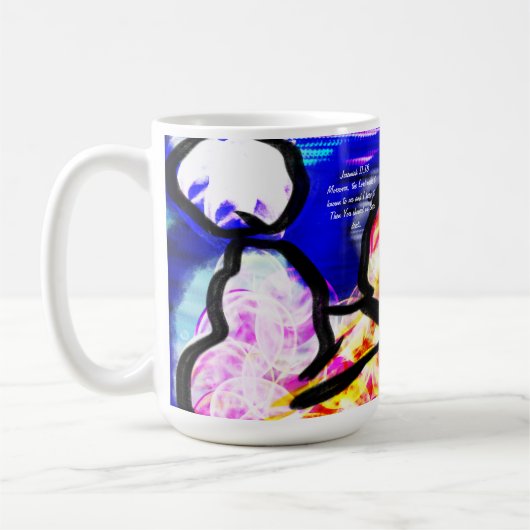 イエスは喜びを計画する コーヒーマグカップ (左)