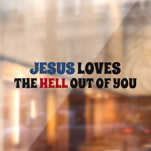 イエスは地獄を愛している ウィンドウサイン (シート2)