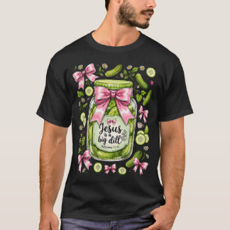 イエスは大きなディルです おもしろい キリスト教 ピクルス リボン Tシャツ