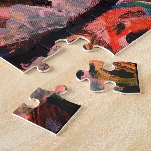 イエスは天国の木箱の看板 ジグソーパズル (側面)