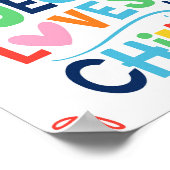 イエスは子供たちクリスチャンPosを愛している ポスター (角)