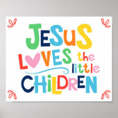 イエスは子供たちクリスチャンPosを愛している ポスター