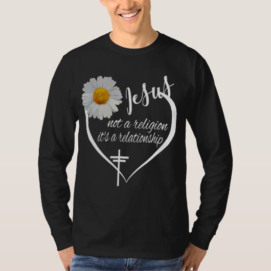 イエスは宗教ではない人間関係信仰である Tシャツ (正面)