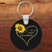 イエスは宗教ではなく人間関係Tシャツだ キーホルダー (正面)