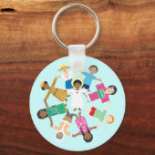 イエスは小さな子供たちを愛している キーホルダー (正面)