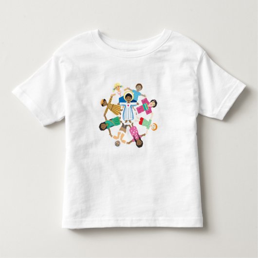 イエスは小さな子供たちを愛している トドラーTシャツ (正面)