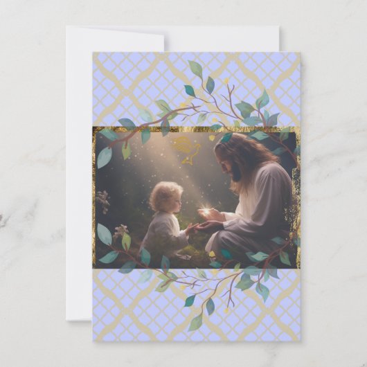 イエスは小さな子供たちを愛している ノートカード (正面)