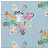 イエスは小さな子供たちを愛している ファブリック (クローズアップ)