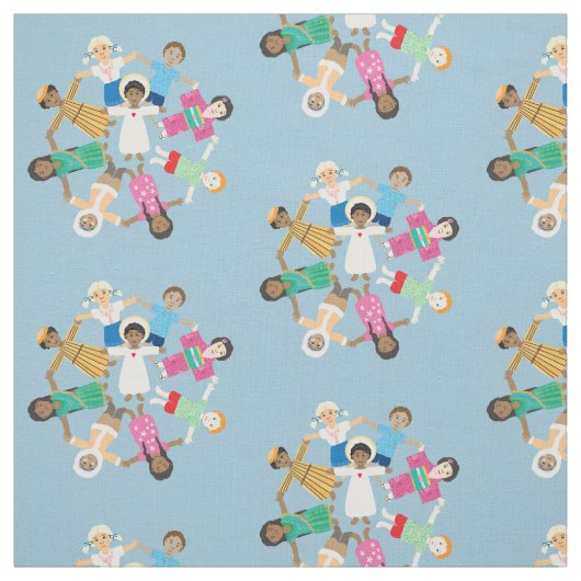 イエスは小さな子供たちを愛している ファブリック (見本)