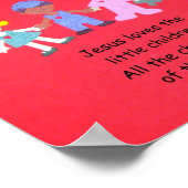 イエスは小さな子供たちを愛している。 ポスター (角)