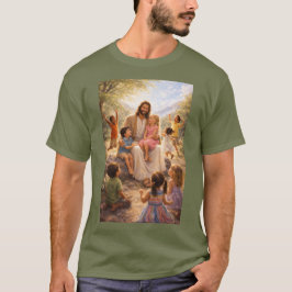 イエスは小さな子供を愛するTシャツ Tシャツ