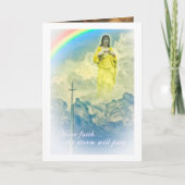 イエスは嵐が通り過ぎるだろうと信じている カード (正面)