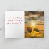 イエスは嵐が通り過ぎるだろうと信じている カード (内部)