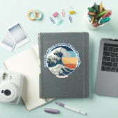 イエスは嵐を鎮める キリスト教の波デザイン シール (iPadカバー)