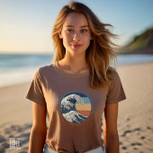 イエスは嵐を鎮める キリスト教の波デザイン Tシャツ
