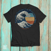 イエスは嵐を鎮める キリスト教の波デザイン Tシャツ