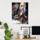 イエスは嵐を鎮める ポスター (ホームオフィス)