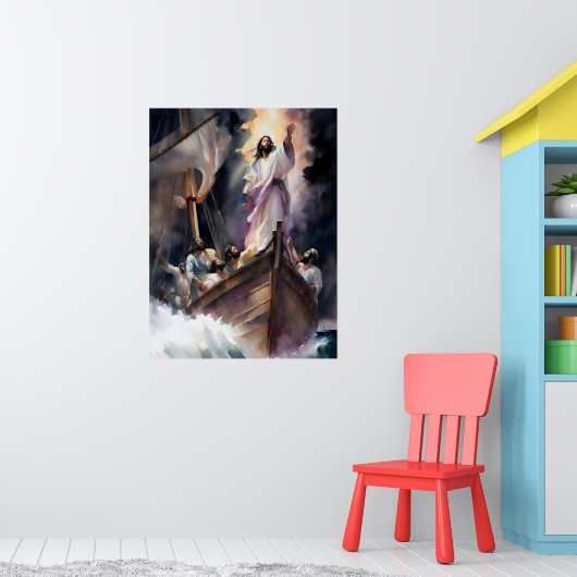 イエスは嵐を鎮める ポスター (子ども部屋1)