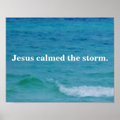 イエスは嵐を静めた ポスター (正面)