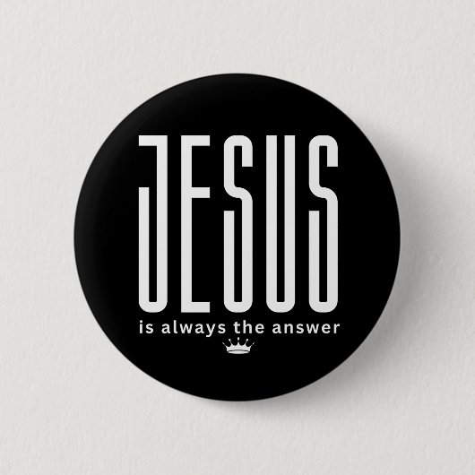 イエスは常に答え 缶バッジ (正面)