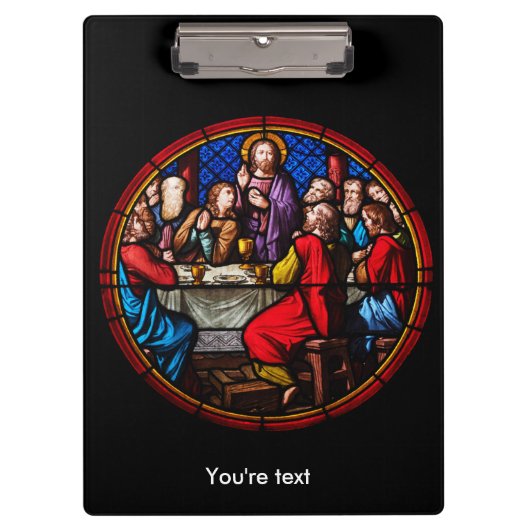イエスは弟子たちと最後の食事を共にする クリップボード (正面)
