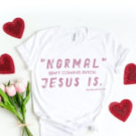イエスは彼女のためにTシャツを着ている Tシャツ<br><div class="desc">黙示録14の聖書の節(イエスは来後ろ)とキリスト教のTシャツ。ミックス書道とミニマルタイポグラフィ。このトレンディーモダン、信仰のデザインは完璧な贈り物とファッション声明である。#christian #religion #scripture #faith #bible #jesus</div>