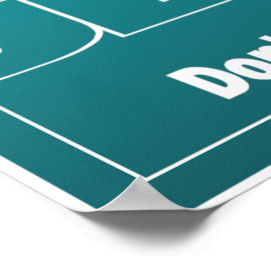 イエスは彼離れなしで地球を持たない ポスター (角)